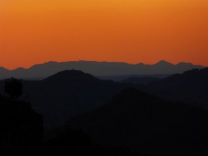 Sunset from Bundella Lookout, Coolah Tops NP